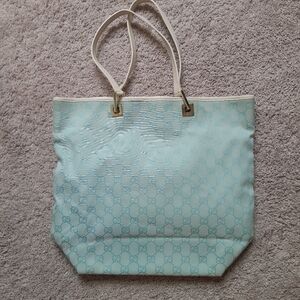 Gucci Light Blue Tote Bag